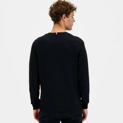 Fashion Le Coq Sportif Ton sur tonSweat col rond Homme Black