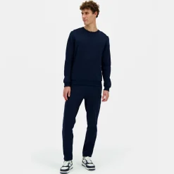 Best Le Coq Sportif Ton sur tonSweat col rond Homme Darkvelvet