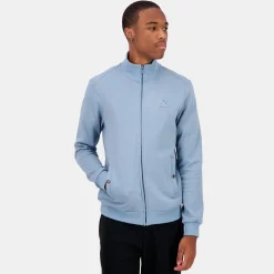 Cheap Le Coq Sportif Ton sur tonSweat zippé Homme Fadeddenim