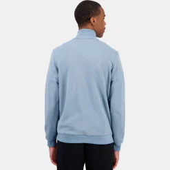 Cheap Le Coq Sportif Ton sur tonSweat zippé Homme Fadeddenim