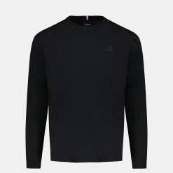 Fashion Le Coq Sportif Ton sur tonT-shirt manches longues Unisexe Black