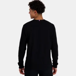 Fashion Le Coq Sportif Ton sur tonT-shirt manches longues Unisexe Black