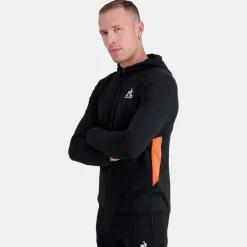 Clearance Le Coq Sportif Training PerformanceSweat zippé à capuche Homme Black