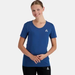 Shop Le Coq Sportif Training PerformanceT-shirt Femme Bleuperf