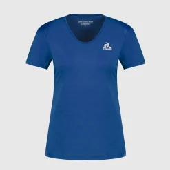 Shop Le Coq Sportif Training PerformanceT-shirt Femme Bleuperf
