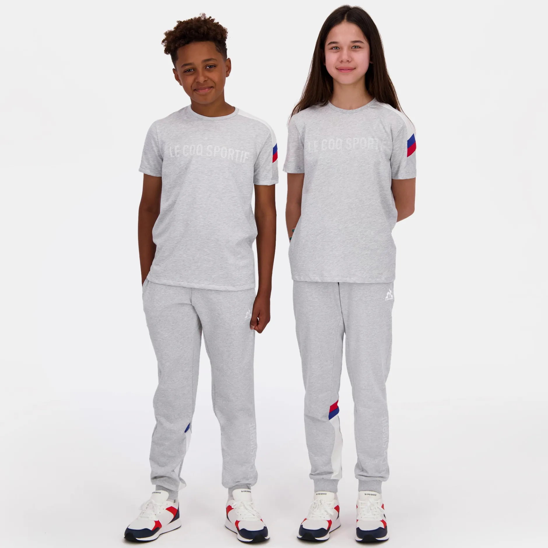 Best Sale Le Coq Sportif TricolorePantalon gris Enfant
