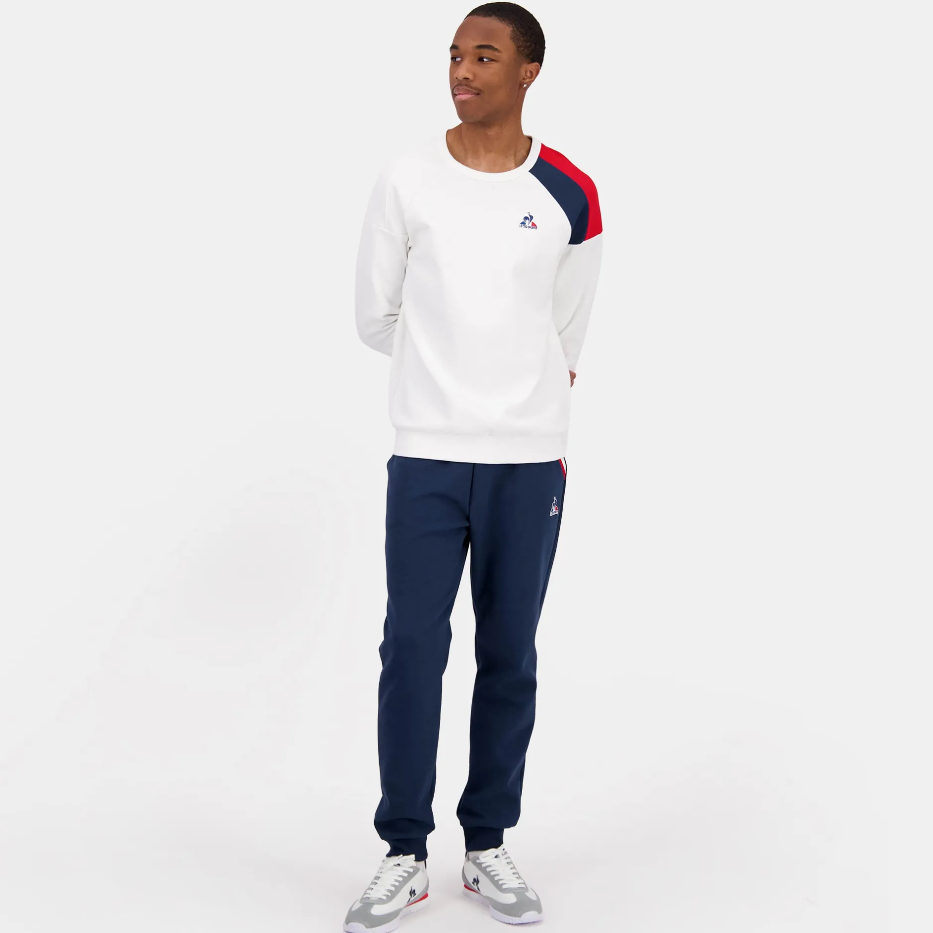Online Le Coq Sportif TricoloreSweat col rond Homme