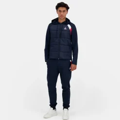 Sale Le Coq Sportif TricoloreSweat zippé à capuche Homme