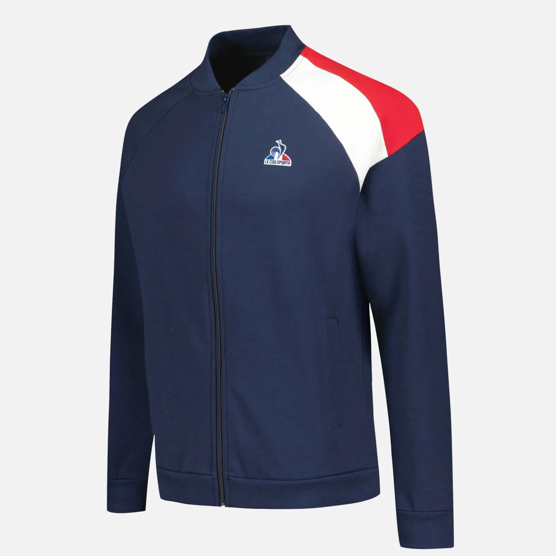 Sale Le Coq Sportif TricoloreSweat zippé Homme