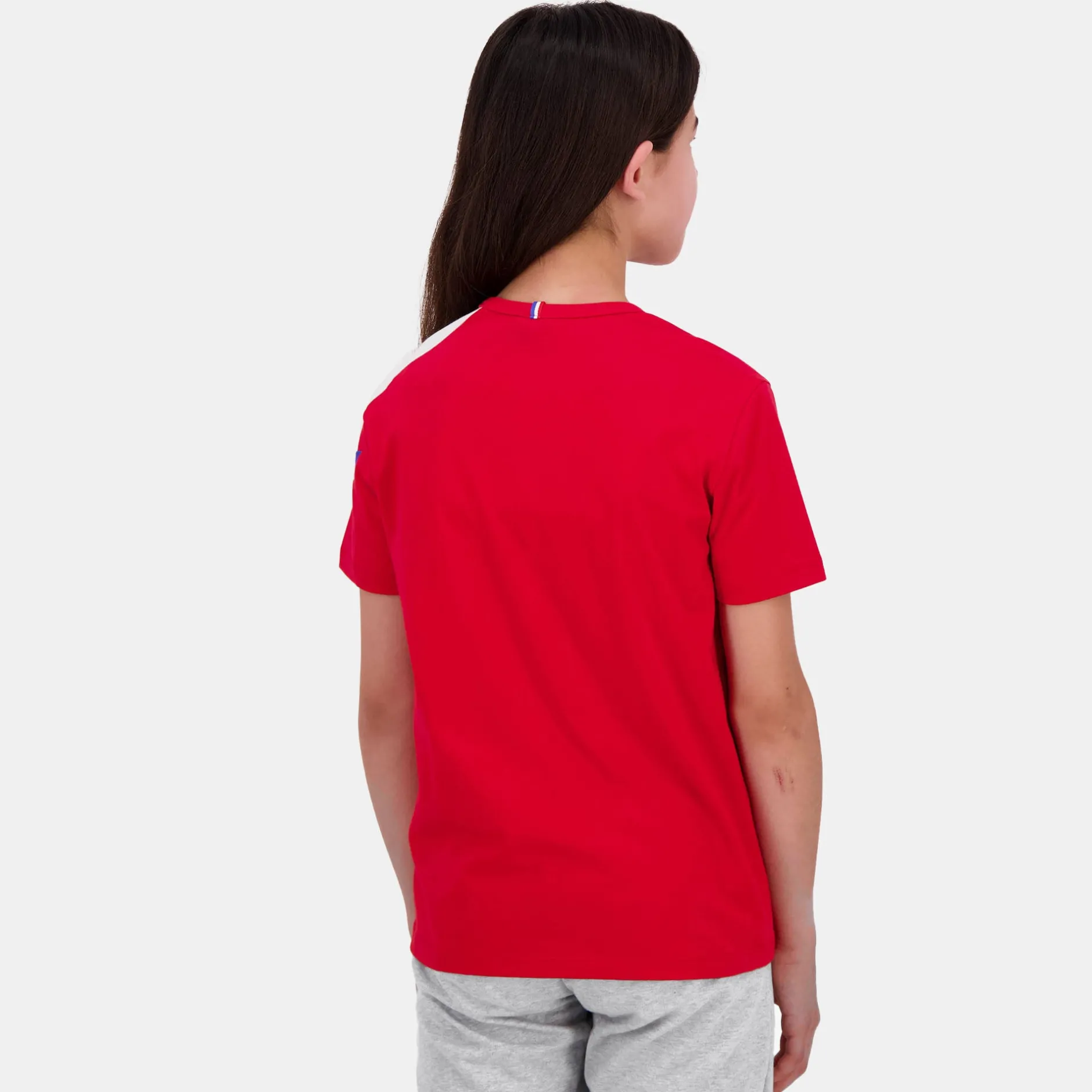 Fashion Le Coq Sportif TricoloreT-shirt Enfant Purrouge
