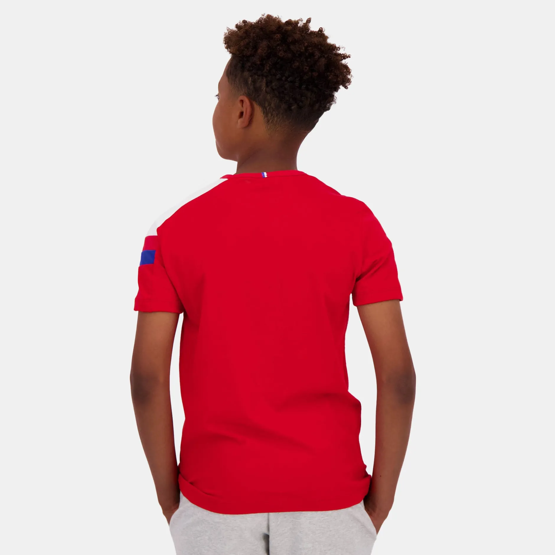Fashion Le Coq Sportif TricoloreT-shirt Enfant Purrouge