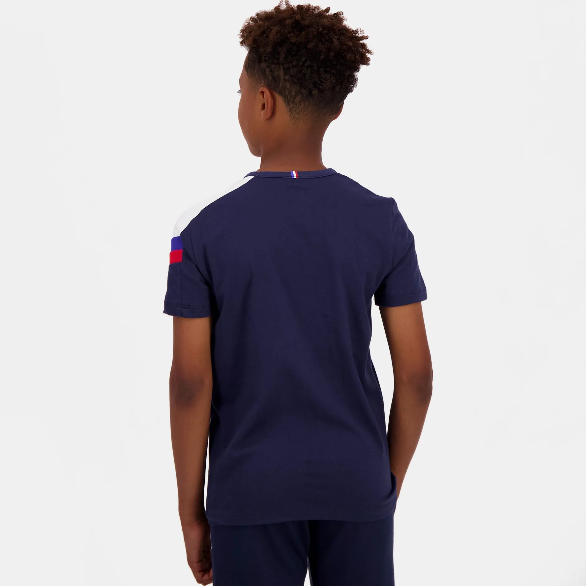 Sale Le Coq Sportif TricoloreT-shirt Enfant Bluelight