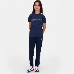 Sale Le Coq Sportif TricoloreT-shirt Enfant Bluelight
