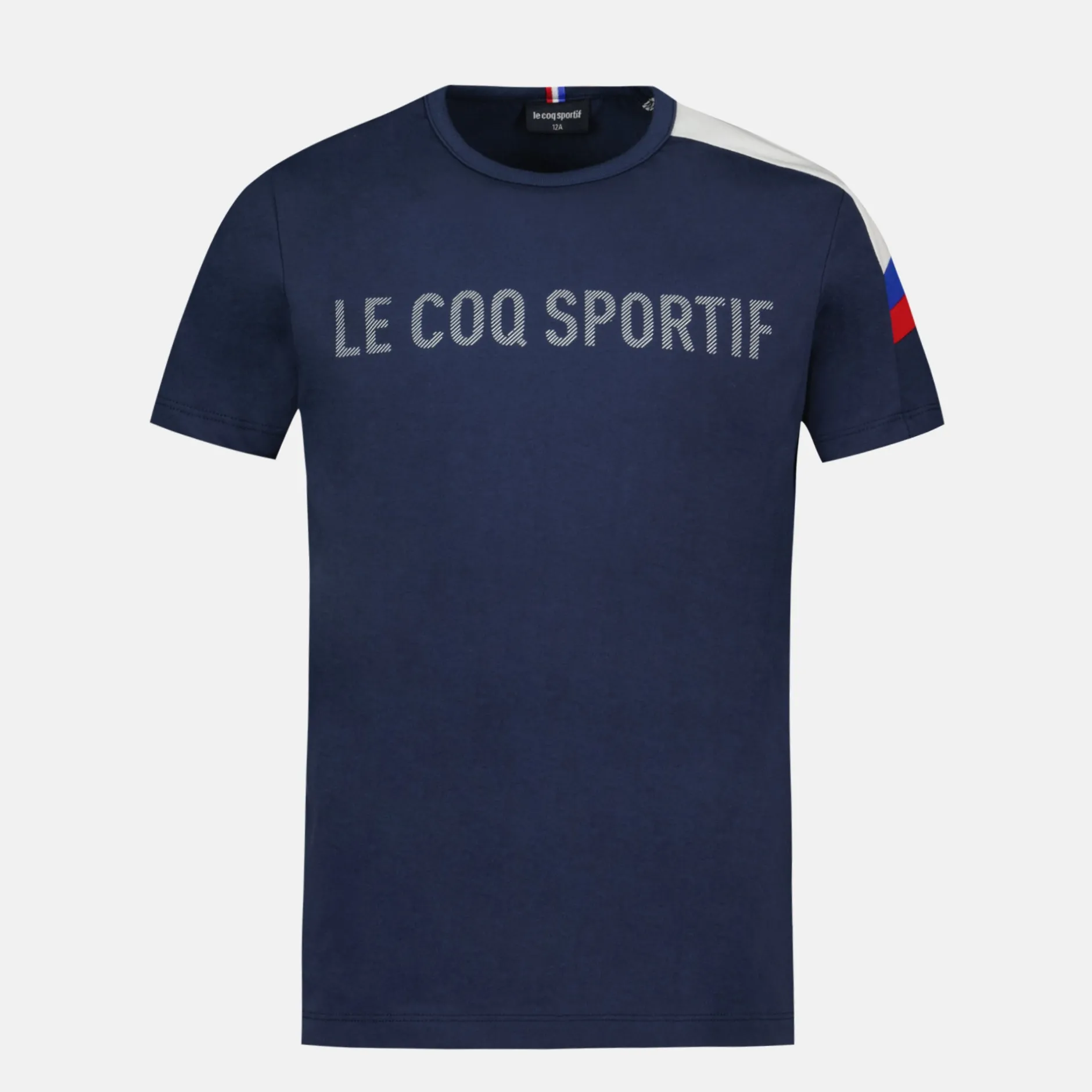 Sale Le Coq Sportif TricoloreT-shirt Enfant Bluelight