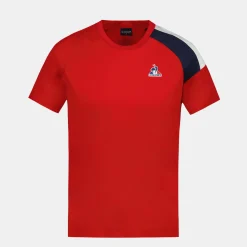 Online Le Coq Sportif TricoloreT-shirt Homme Purrouge