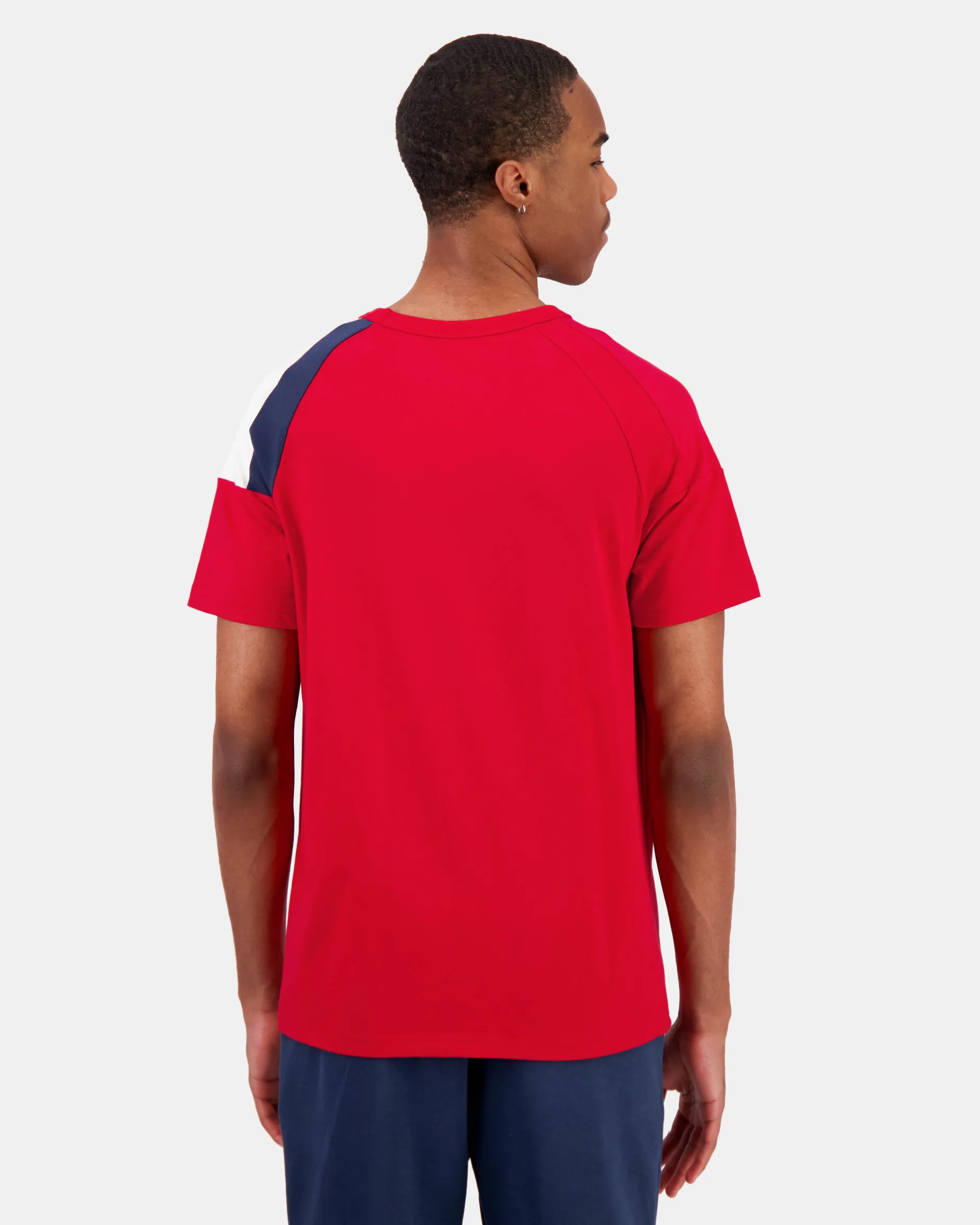 Online Le Coq Sportif TricoloreT-shirt Homme Purrouge