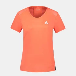 Fashion Le Coq Sportif T-shirt Femme Orangeperf/black