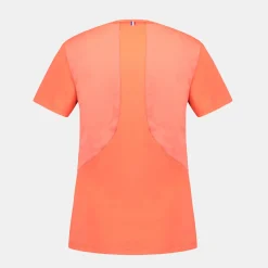 Fashion Le Coq Sportif T-shirt Femme Orangeperf/black