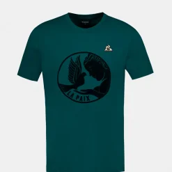 Online Le Coq Sportif T-shirt Homme Deepteal